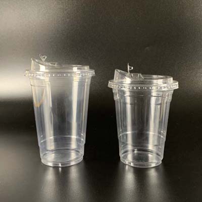 plastic starbuck clear cup with sipper lid in kuala lumpur town